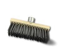 Balai de cantonnier 30 cm | sans Manche | Garnissage Acier Plat trempé | Balayage extérieur | Terrasse dallage Garage Atelier | Semelle Bois | Douille métal boulonnée Ø 28 mm | Kibros 318P30