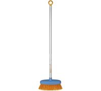 Fiskars Balai de cantonnier pour enfant, Longueur: 80 cm, Poils en plastique/Manche en aluminium, Bleu/Orange, My First Fiskars, 1001418