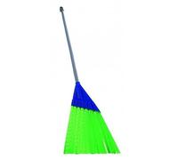 TERRE JARDIN - Balai Cantonnier, Vert, 145 x 28 cm - Balai Exterieur, Balcons, Terrasses, Garages - Fibres en Étoile, Nettoyage Facile et Efficace