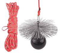 Balai de cheminée balai de cheminée kit de tige de poussée poids de...