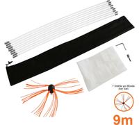 Balai de cheminée Brosse de cheminée Balai de cheminée Tige de poussée Accessoires de cheminée