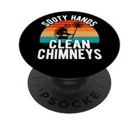 Balai de cheminée pour Nettoyer Les Mains PopSockets PopGrip Adhésif