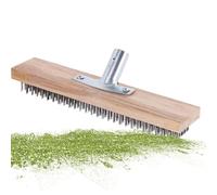 Balai de Fil d'Acier - Machine à Récurer Robuste de 30 cm, Outil Professionnel pour Éliminer la Mousse, Raclette Métallique pour Frotte, Balayeuse de Rue Industrielle, Brosse Pour Le Nettoyage des