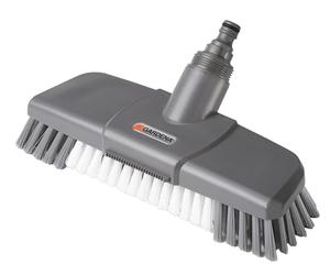 Balai de Lavage avec grattoir de Gardena : Brosse de récurage Cleansystem avec buse Plate et Bord de raclage (5568-20)