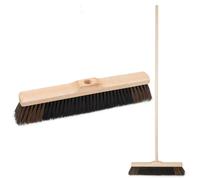 Balai de maison, tête de balai, filetage 22 mm, avec manche 120 cm, largeur : 40 cm