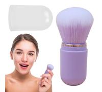 Balai de maquillage rétractable - Pinceau de de teint portable, petit outil cosmétique compact | Pinceau multifonction avec couvercle pour une application facile du de teint, accessoire