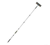 Balai de nettoyage pour plinthe avec long manche de 172 cm et tampon amovible réutilisable pour nettoyer les fenêtres, les sols, le carrelage et les zones difficiles à atteindre (B)