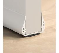 Balai de porte antiparasitaire pour porte intérieure, suppression du bruit avec brosse d'étanchéité à 4 couches, fond en PVC, 8 chambres d'isolation acoustique