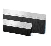 Balai de Porte, Brosse Industrielle en Alliage d'aluminium pour balais de Porte de Garage, Joint de Bas de Porte Enroulable, Montage Facile (Type H/F/T), Largeur 2,5 cm, barrière Anti-poussi