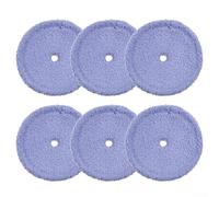 Balai de rechange lavable en microfibre et fil mère pour tampons EVERYBOT Edge RS700 RS500, polyester 86,7 %/nylon 13,3 %, diamètre 160 mm, 10 mm, lavable en machine, réutilisable, lot de 4/6 (6