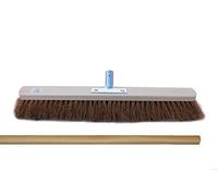 Balai de Salle Noix de Coco avec Porte-Manche Incluant Manche - 80 cm