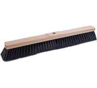 Balai de salle Sorex mélange de qualité PVC longueur 600mm 8 rangées avec trou de manche bois de selle - 26010