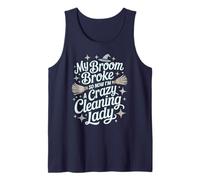 Balai de sorcière Amusant pour Femme de ménage cassé Ninja Clean Débardeur