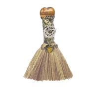 Balai de sorcière Compact Fait Main avec Cristaux pour et Balayage énergétique | Décoration de Bureau, Fournitures de Nettoyage et de pour Chambre, Appartement, Salle de méditation
