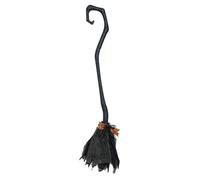 BALAI DE SORCIÈRE CROCHU DÉMONTABLE 90CM NOIR