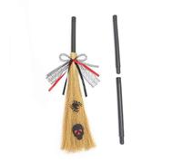 Balai de sorcière d'Halloween avec manche amovible | Accessoire de costume réaliste pour sorciers et sorcières | Idéal pour les fêtes, le cosplay et Halloween | Pratique, facile à monter, léger et dur