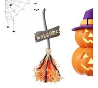 Balai De Sorcière d'halloween en Mouvement Décoration de Ferme avec Son,