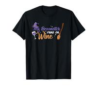 Balai de sorcière d'halloween Mon Balai Fonctionne sur Le vin T-Shirt