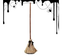 Balai De Sorcière Flottant, Sons Dansants pour Halloween, Décoration Amusante avec Coffret Cadeau Et Mode d'emploi, pour Porche, Fête, Cour, Escape Game, Jardin, Terrasse