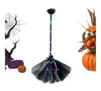 Balai De Sorcière Halloween Accessoire Ornement LED Lumineux Réaliste