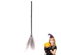 Balai de sorcière pour - Accessoire de costume de sorcière | Accessoire de fête d'Halloween, décoration de cosplay créative pour maison hantée, cour, porte d'entrée, spectacles sur scène et