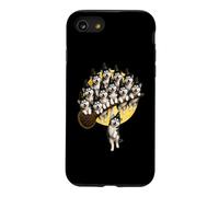 Balai de sorcière Volante empilé Husky de Sibérie Coque pour iPhone SE (2020) / 7/8