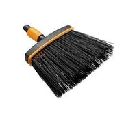 Fiskars Balai d'extérieur, Tête d'outil QuikFit, Largeur: 26 cm | Poils en polypropylène, Noir/Orange, QuikFit, 1001415