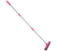 Balai d'épilation pour tapis, sans poussière, brosse de sol en caoutchouc, poils d'animaux, convient pour le nettoyage quotidien de la maison (rose)