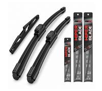 Balai d'Essuie Glace Avant + Arrière Compatible Avec Skoda Roomster 2006-2015