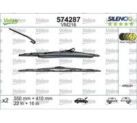 Balai d'essuie-glace avant conventionnel 574287 VALEO pour ALFA ROMEO 147