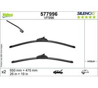 Balai d'essuie-glace VALEO Silencio 577996, 650/475mm, Avant, 2 Pièce