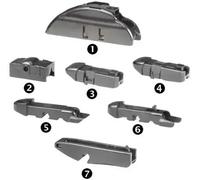 Balai d'essuie-glace avant plat 9XW 197 765-201 HELLA pour MASERATI BMW ROVER MG