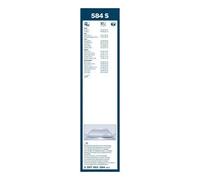 BOSCH - Jeu de 2 balais d'essuie-glace 3 397 001 584 - 530+475 mm - Réf. 3397001584