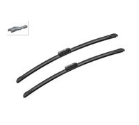 Bosch Balais d'essuie-glace plats Aerotwin A051S 530/530 mm – 1 paire avant