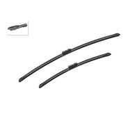 Bosch Balais d'Essuie-Glace Plats Aerotwin A535S, Longueur: 700mm/500mm - 1 Paire de Balais avant