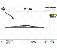 Balai d'essuie-glace conventionnel 116140 SWF pour CHRYSLER FORD DODGE PLYMOUTH