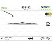 Balai d'essuie-glace conventionnel 574192 VALEO pour PORSCHE AUDI VOLVO