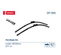 Balai d'essuie-glace DENSO DF-093, 590/580mm, Avant, 2 Pièce