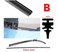 Balai D'essuie-Glace En Caoutchouc Pour Pare-Brise Bmw,Recharge D'insertion,Cinq Types,Accessoires De Véhicule De Voiture,Toyota Volkmillen Kia - Type B-6mm Wide-19"" #A