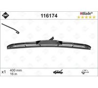 Balai d'essuie-glace hybride 116174 SWF pour SUBARU SSANGYONG KIA TOYOTA LEXUS