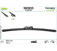 Valeo Balai d'essuie-glace Canopy 583935 – 450 mm Avant – 1 pièce