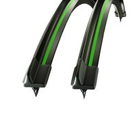 Balai d'essuie-glace Pour Ford KA MK1 MK2 MK3 1996-2020 Modèles Balais D'essuie-glace Paquet De 2 CAVINBDZ(Black/Green,MK2 (2008-2015))
