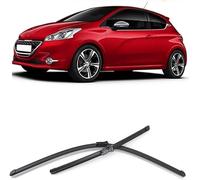 Balai d'Essuie Glace pour Peugeot 208 2012-2018, Ensemble De Balais 1 Paire de Balais Avant Pare-Brise Essuie-Glace Facile à Installer