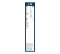 BOSCH Balai d'essuie-glace N63 3397018966 600 mm Avant sans spoiler