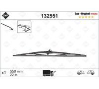 Balai D'essuie-Glace Technologie de Balayage 550 Mm SWF Pour Entre Autres DAF XF