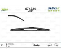 Balai d'essuie-glace VALEO Silencio VR45, 240mm, Arrière, 1 Pièce