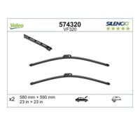 Balai D'essuie Glace Valeo 574320 Silencio Flat Blade Set pour Audi Avant