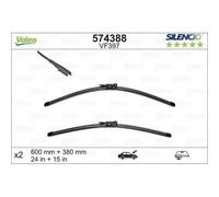 Balai D'essuie Glace Valeo 574388 Silencio Flat Blade Set pour Nissan Avant