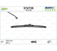 VALEO Silencio Essuie-glace - VH136 - Balai d'Essuie-glace 700 mm Premium Hybride Toutes-saisons, Remplacement d'Équipement d' Origine - Avant - 1 Balai 574736