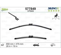 Balai d'essuie-glace VALEO 577849 pour ALPINA, BMW, FIAT, JAGUAR,LAND...